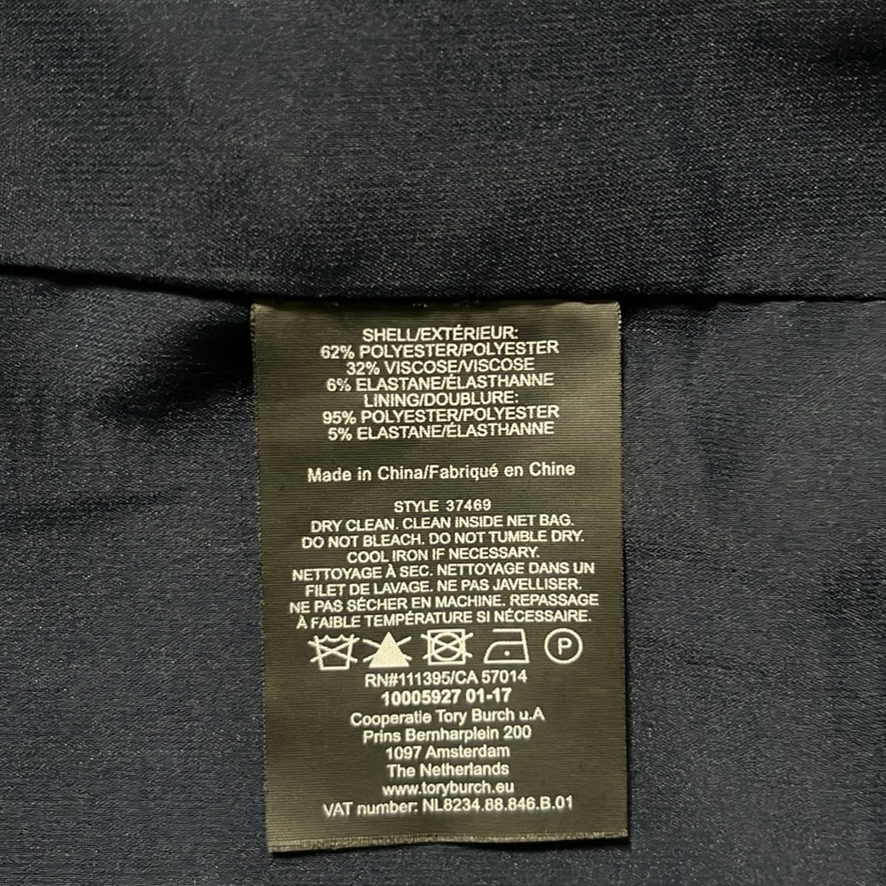 Tory Burch Navy Mini Dress Button - Picture 9 of 15